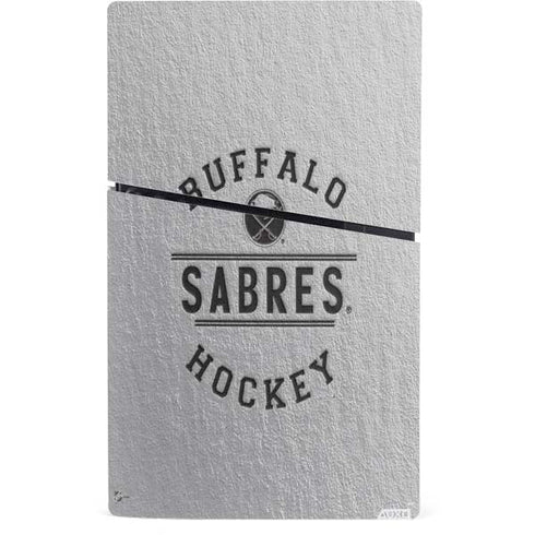 NHL Buffalo Sabres Black Text PS5 Slim Digital Edition Bundle Skin