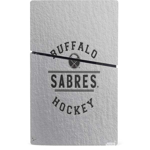 NHL Buffalo Sabres Black Text PS5 Slim Digital Edition Console Skin