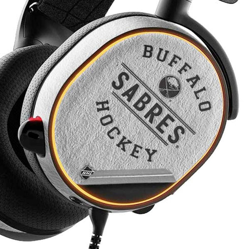 NHL Buffalo Sabres Black Text SteelSeries Arctis 3 Skin
