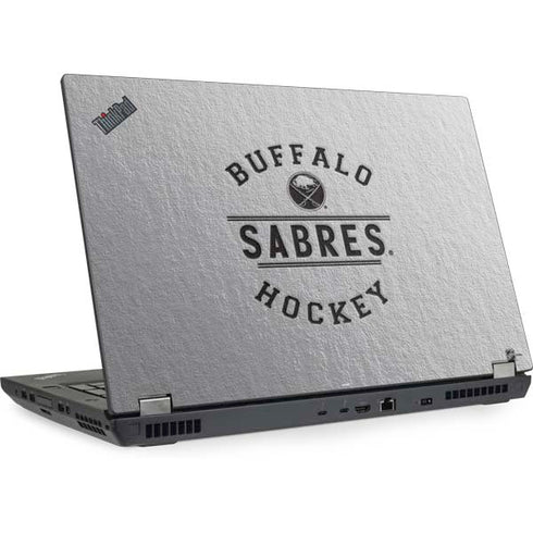 NHL Buffalo Sabres Black Text Lenovo ThinkPad Skin