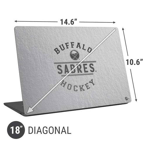 NHL Buffalo Sabres Black Text Universal Laptop 18in (14.6 x 10.6in) Skin