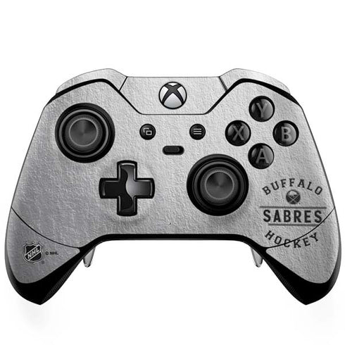 NHL Buffalo Sabres Black Text Xbox One Elite Controller Skin