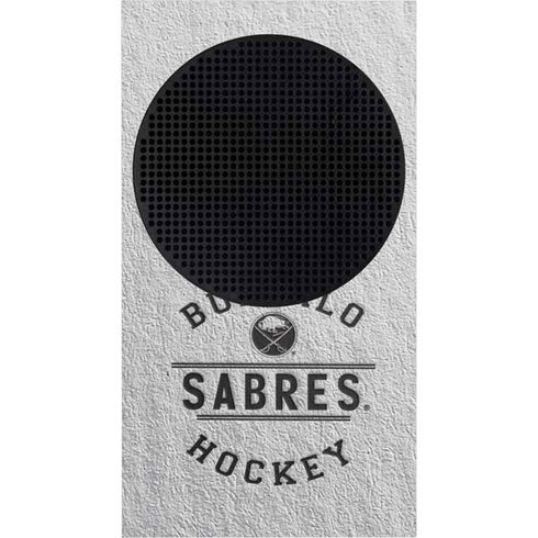 NHL Buffalo Sabres Black Text Xbox Series S Console Skin