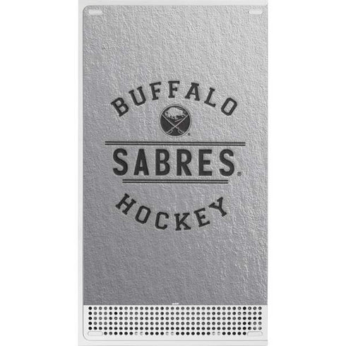 NHL Buffalo Sabres Black Text Xbox Series S Console Skin