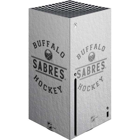 NHL Buffalo Sabres Black Text Xbox Series X Console Skin
