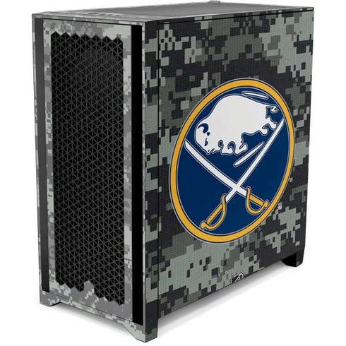 NHL Buffalo Sabres Camo Corsair 4000D Tempered Glass Mid-Tower ATX Case Skin