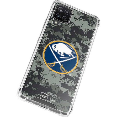 NHL Buffalo Sabres Camo Galaxy A12 Clear Case