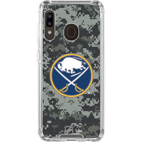 NHL Buffalo Sabres Camo Galaxy A30 Clear Case