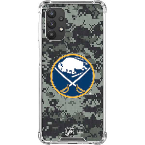 NHL Buffalo Sabres Camo Galaxy A32 5G Clear Case