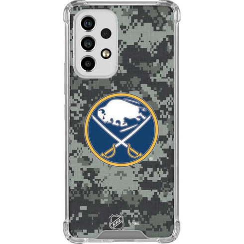 NHL Buffalo Sabres Camo Galaxy A53 5G Clear Case