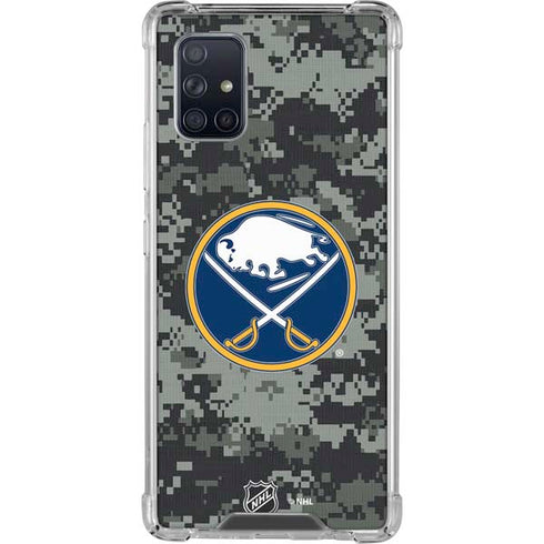 NHL Buffalo Sabres Camo Galaxy A71 5G Clear Case