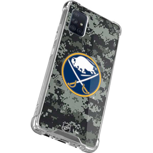 NHL Buffalo Sabres Camo Galaxy A71 5G Clear Case