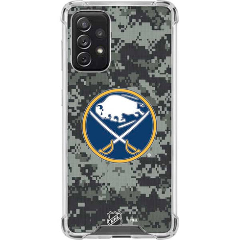 NHL Buffalo Sabres Camo Galaxy A72 5G Clear Case