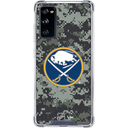 NHL Buffalo Sabres Camo Galaxy S20 FE Clear Case