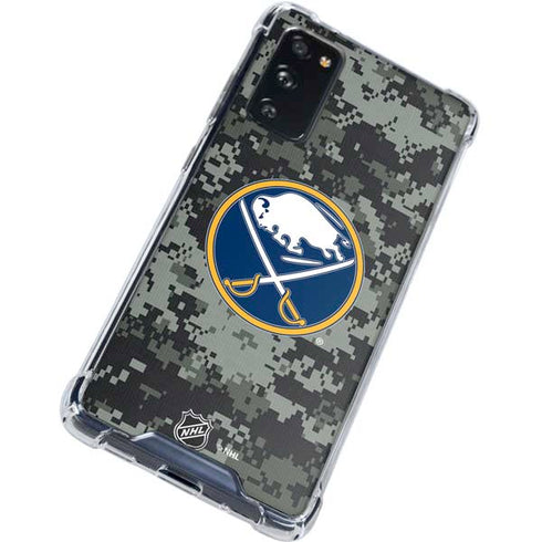 NHL Buffalo Sabres Camo Galaxy S20 FE Clear Case