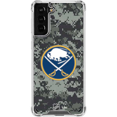 NHL Buffalo Sabres Camo Galaxy S21 Plus 5G Clear Case