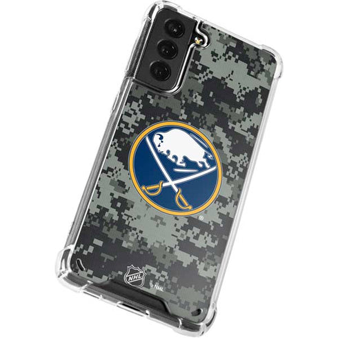 NHL Buffalo Sabres Camo Galaxy S21 Plus 5G Clear Case