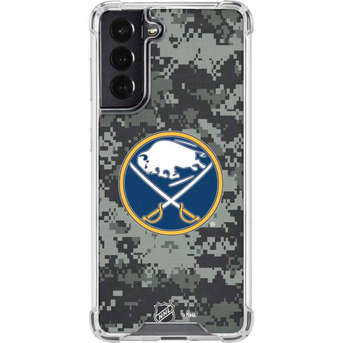 NHL Buffalo Sabres Camo Galaxy S22 Clear Case