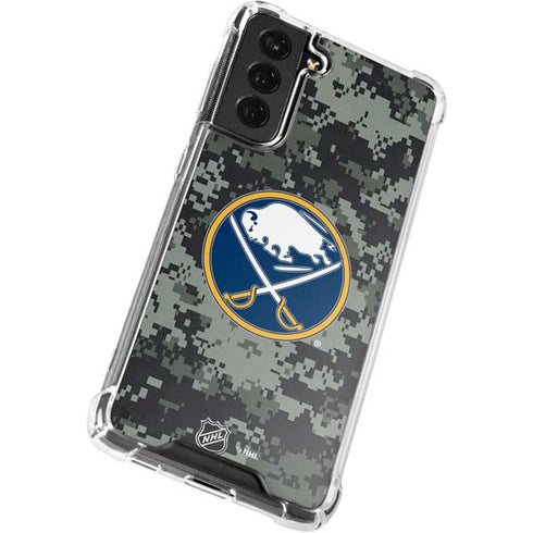 NHL Buffalo Sabres Camo Galaxy S22 Plus Clear Case