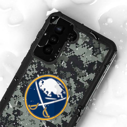 NHL Buffalo Sabres Camo Galaxy S23 Plus Waterproof Case