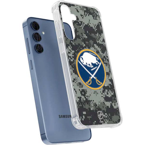 NHL Buffalo Sabres Camo Galaxy S24 Clear Case