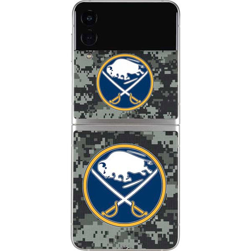 NHL Buffalo Sabres Camo Galaxy Z Flip3 5G Skin