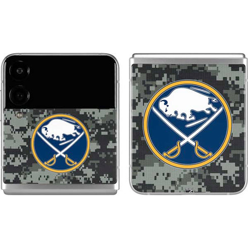 NHL Buffalo Sabres Camo Galaxy Z Flip4 5G Skin