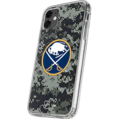 NHL Buffalo Sabres Camo iPhone 11 Clear Case