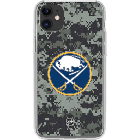 NHL Buffalo Sabres Camo iPhone 11 Clear Case