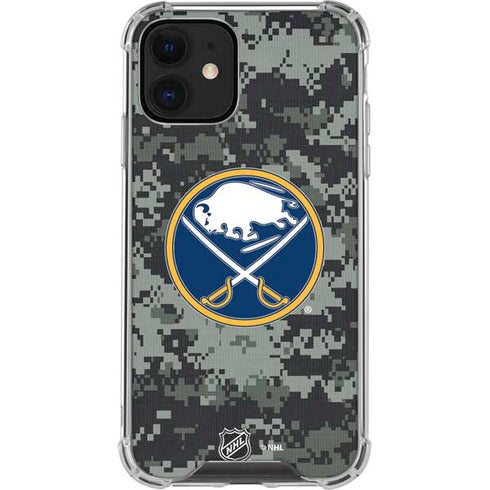 NHL Buffalo Sabres Camo iPhone 12 Mini Clear Case