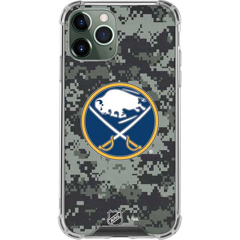 NHL Buffalo Sabres Camo iPhone 12 Pro Max Clear Case