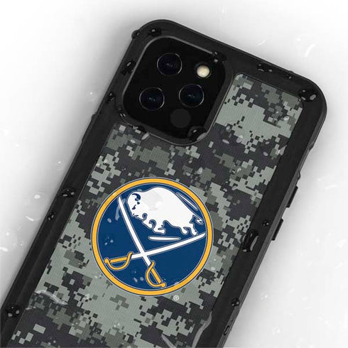 NHL Buffalo Sabres Camo iPhone 12 Pro Waterproof Case