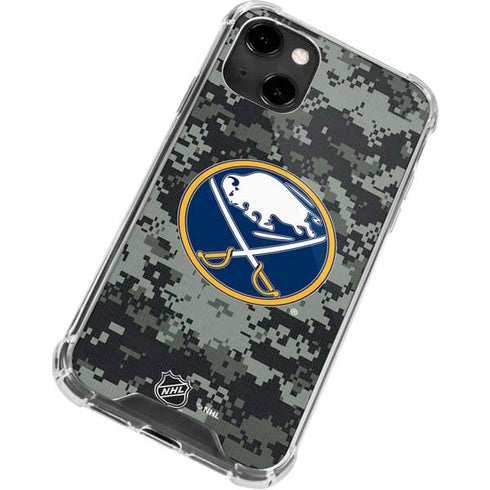 NHL Buffalo Sabres Camo iPhone 13 Clear Case