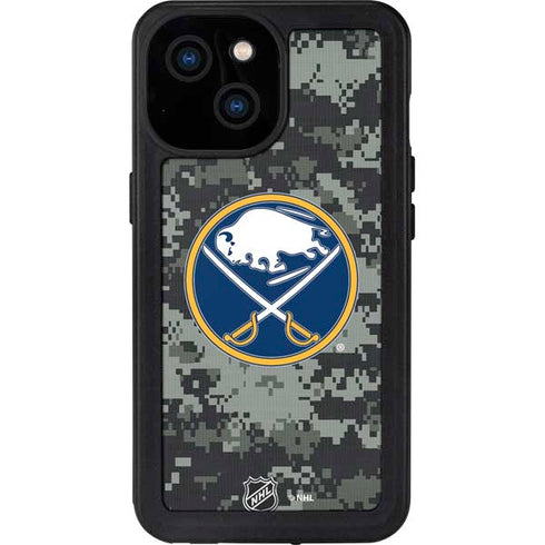 NHL Buffalo Sabres Camo iPhone 13 Mini Waterproof Case