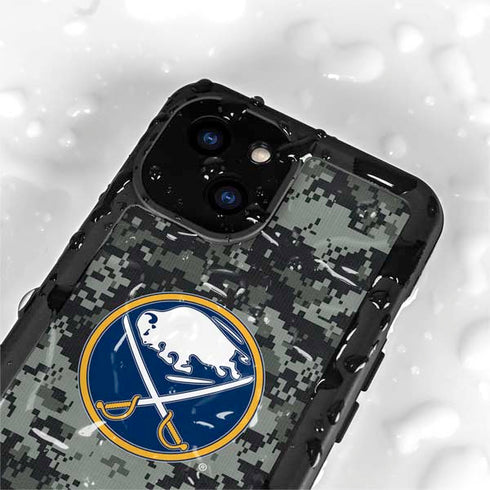 NHL Buffalo Sabres Camo iPhone 13 Mini Waterproof Case