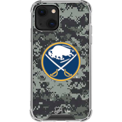 NHL Buffalo Sabres Camo iPhone 14 Plus Clear Case