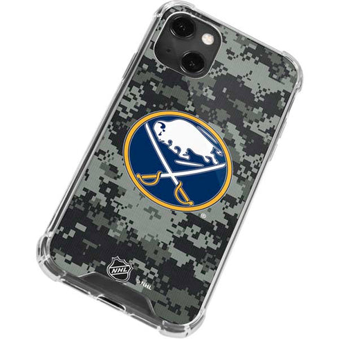 NHL Buffalo Sabres Camo iPhone 14 Plus Clear Case