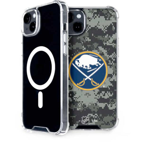 NHL Buffalo Sabres Camo iPhone 15 Plus MagSafe Case