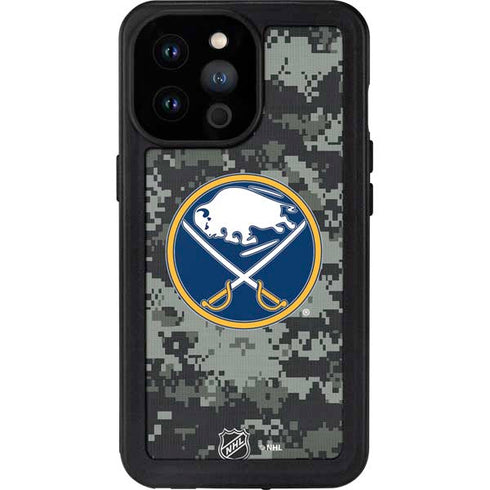 NHL Buffalo Sabres Camo iPhone 14 Pro Max Waterproof Case