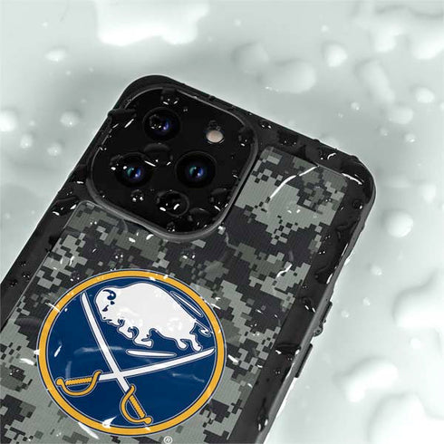 NHL Buffalo Sabres Camo iPhone 14 Pro Max Waterproof Case