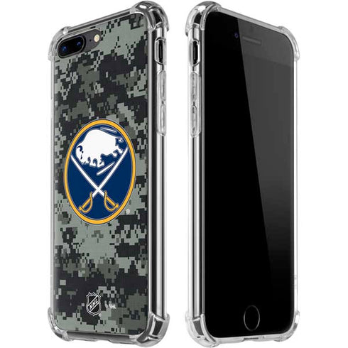 NHL Buffalo Sabres Camo iPhone 7/8 Plus Clear Case