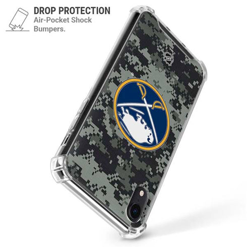 NHL Buffalo Sabres Camo iPhone XR Clear Case