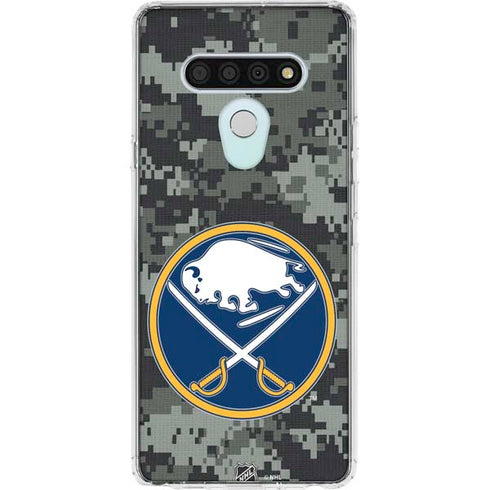 NHL Buffalo Sabres Camo LG Stylo 6 Clear Case