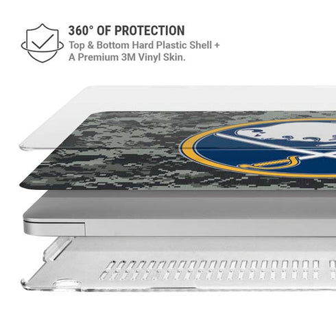 NHL Buffalo Sabres Camo MacBook Air 15in (2023-2025) Case plus Skin