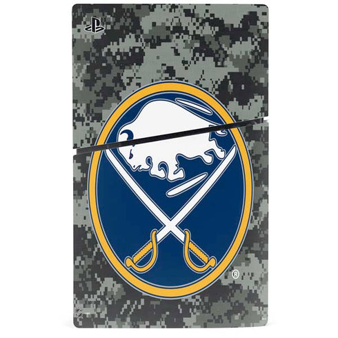 NHL Buffalo Sabres Camo PS5 Slim Disk Bundle Skin