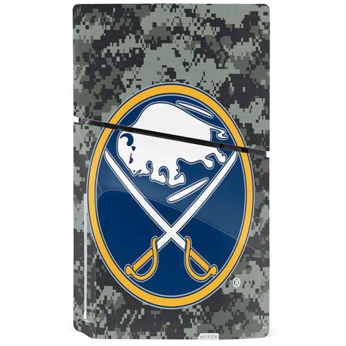 NHL Buffalo Sabres Camo PS5 Slim Disk Bundle Skin