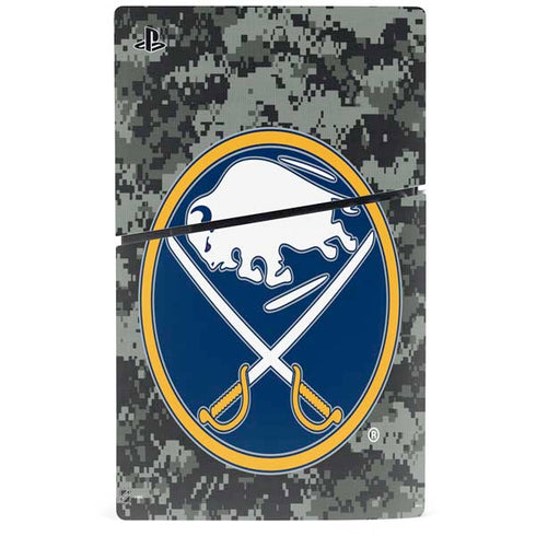 NHL Buffalo Sabres Camo PS5 Slim Digital Edition Bundle Skin