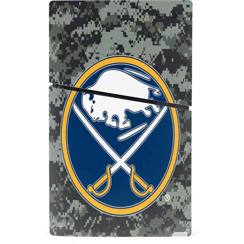 NHL Buffalo Sabres Camo PS5 Slim Digital Edition Bundle Skin