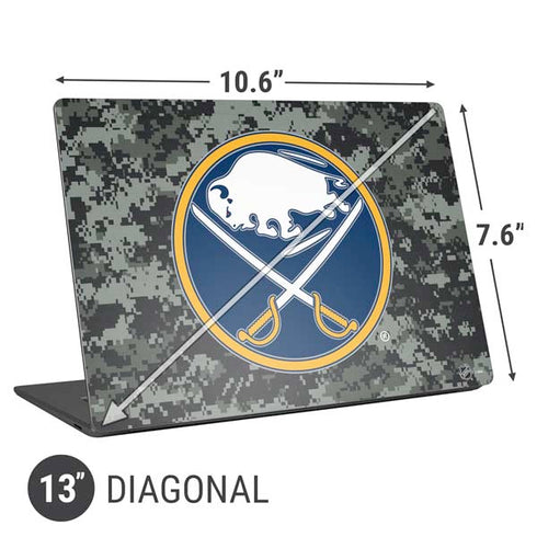 NHL Buffalo Sabres Camo Universal Laptop 13in (10.6 x 7.6in) Skin