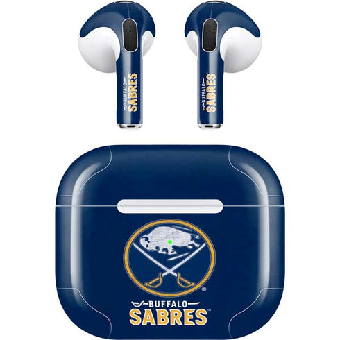 NHL Buffalo Sabres Distressed Apple AirPods (3rd Gen 2021) Skin